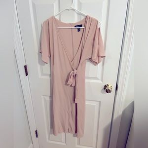 New Look Midi Dress, Dusty Pink/ Blush, Size 4/ Small